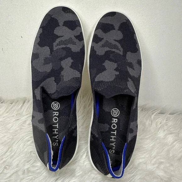 Rothy’s Grey Camo Slip On Sneaker Size 10 - Picture 3 of 15